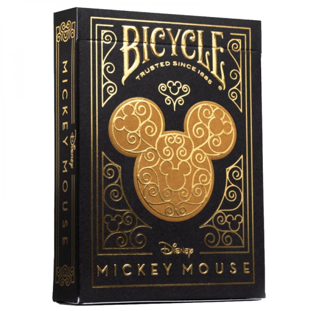 CARTES BICYCLE - DISNEY MICKEY BLACK & GOLD