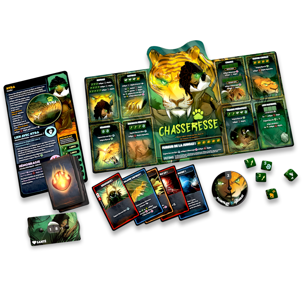 DICE THRONE S2-02 TACTICIEN VS CHASSERESSE