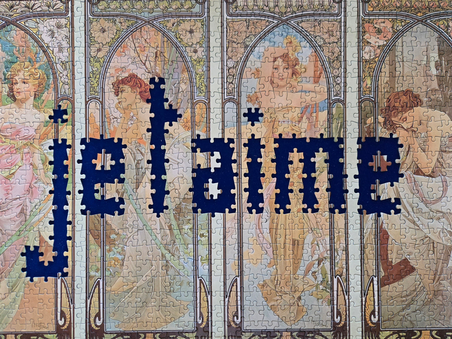 PUZZLE TIROIR AVEC MESSAGE - MUCHA