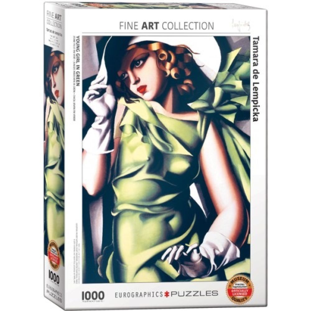 Jeune fille en vert