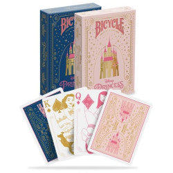 CARTES BICYCLE - DISNEY PRINCESSE BLEU / ROSE