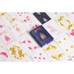 CARTES BICYCLE - DISNEY PRINCESSE BLEU / ROSE