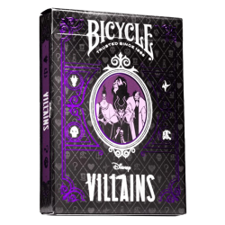 CARTES BICYCLE - DISNEY VILLAINS VERT & VIOLET