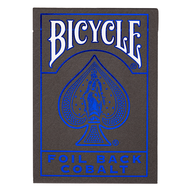 CARTES BICYCLE - BLUE FOIL BACK COBALT