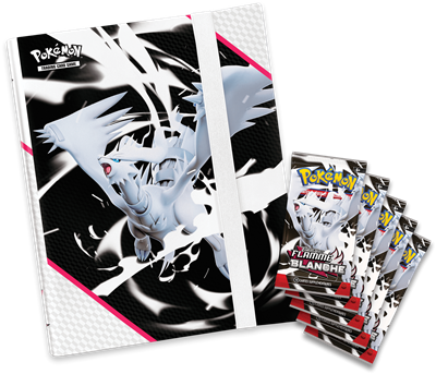 POKÉMON PORTEFOLIO + 5BOOSTERS FLAMME BLANCHE
